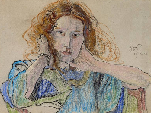 S. Wyspiański, "Portret Ireny Solskiej", 1904