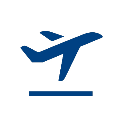 Ikona przedstawiająca samolot