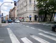 Skrzyżowanie ulic Szamarzewskiego i Polnej przed przebudową