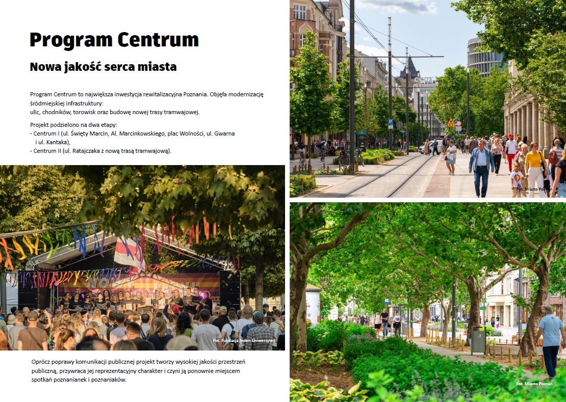 Slajd przedstawiający widok na wyremontowaną ulicę przy Okrąglaku.