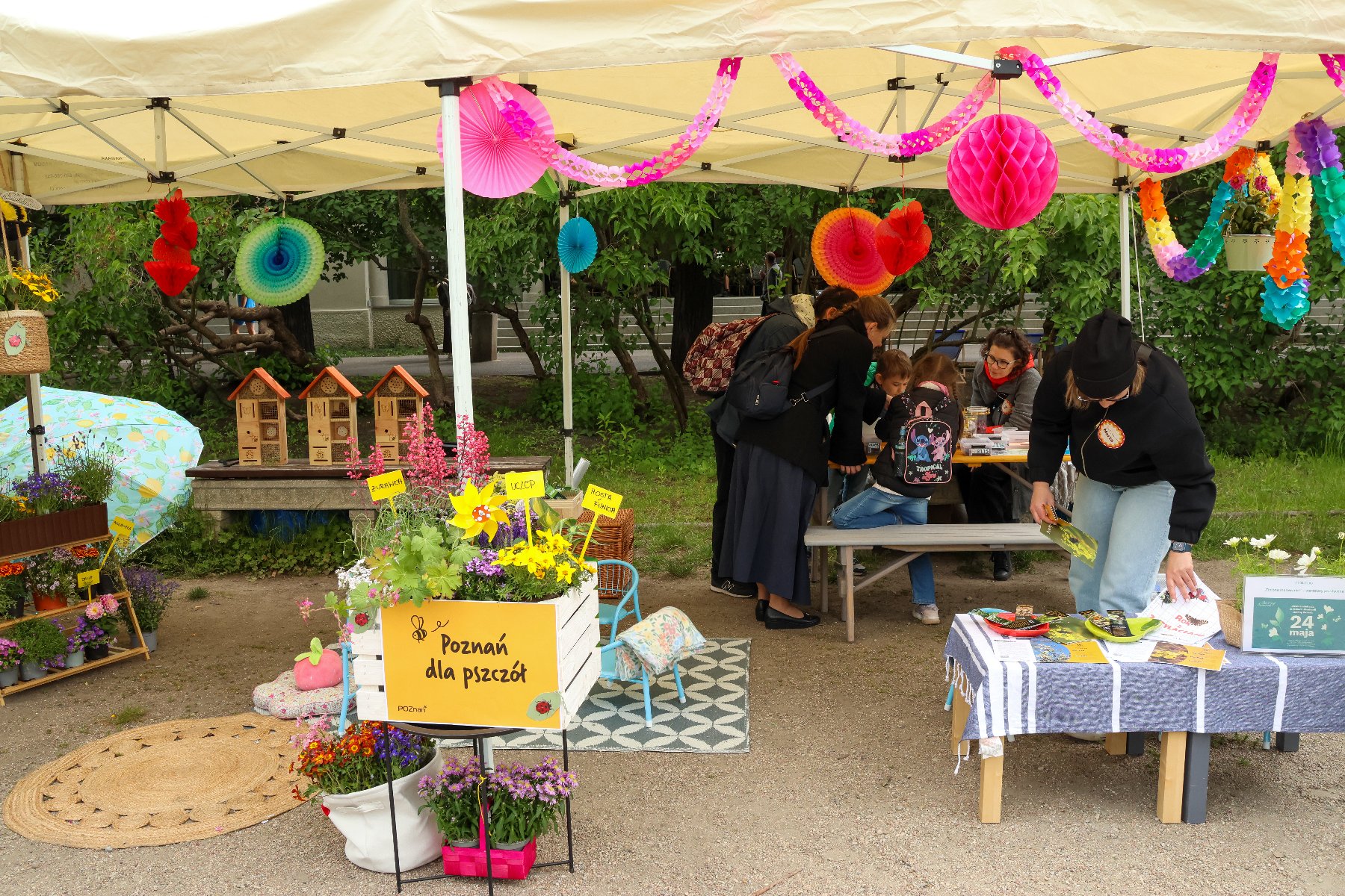 Stoisko edukacyjne podczas Akademii Zielony Poznań