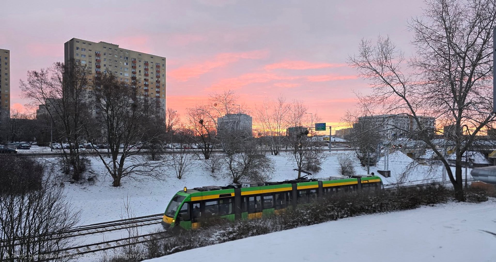 Tramwaj na trasie PST