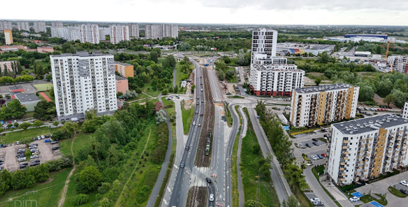 Ulica Hetmańska między rondami Starołęka i Żegrze