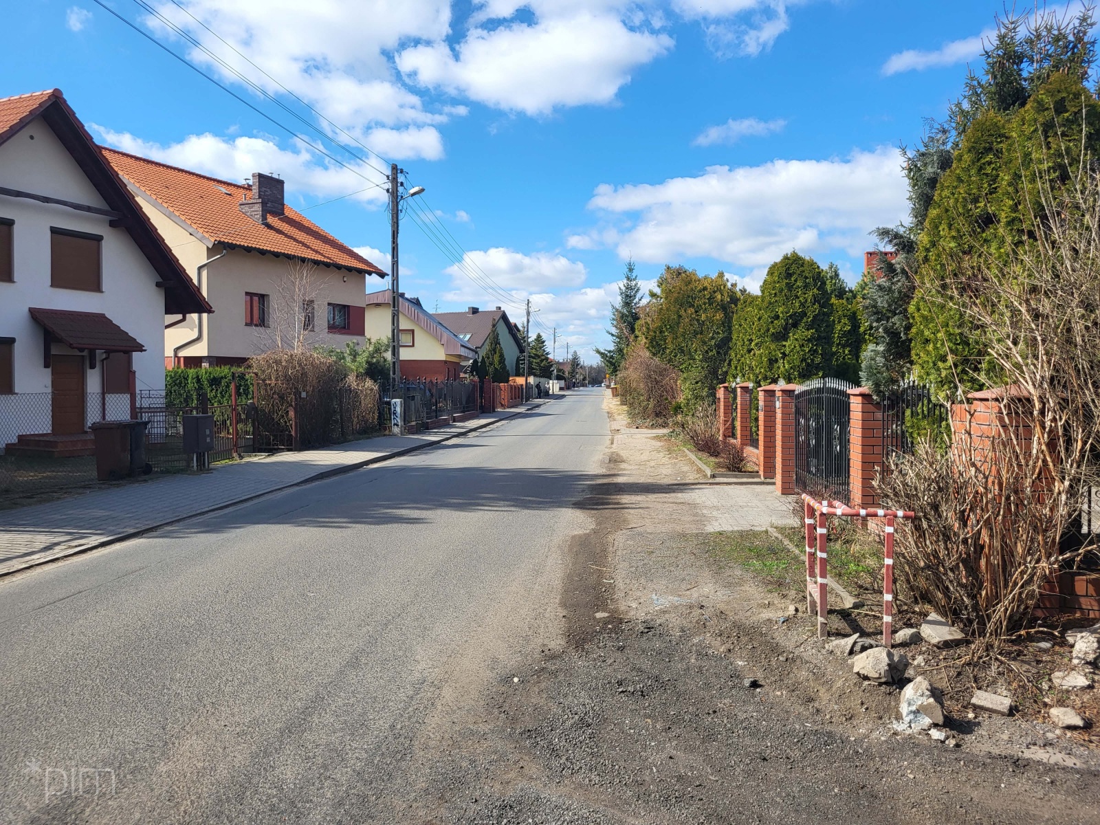 Ulice na Ławicy przed przebudowa