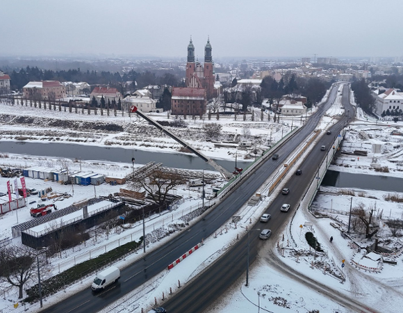 Widok na most Chrobrego przed przebudową