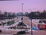 Widok na Rondo Śródka i zamkniętą ul. Jana Pawła II