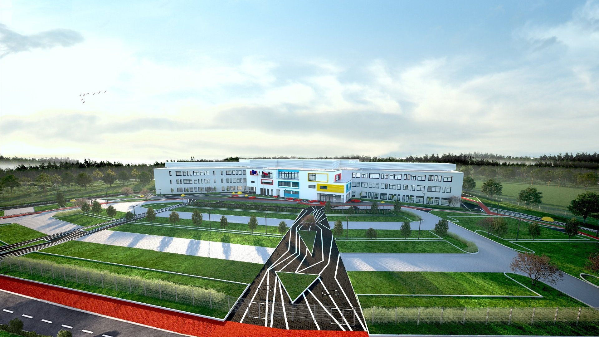 Wizualizacja nowej szkoły na Strzeszynie