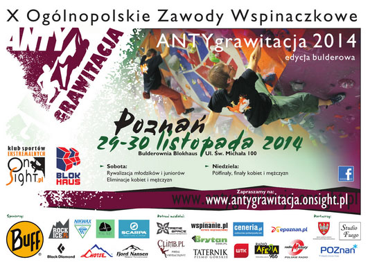 X Ogólnopolskie Zawody Wspinaczkowe ANTYgrawitacja 2014