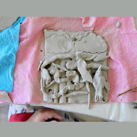 Figurki ulepione z gliny