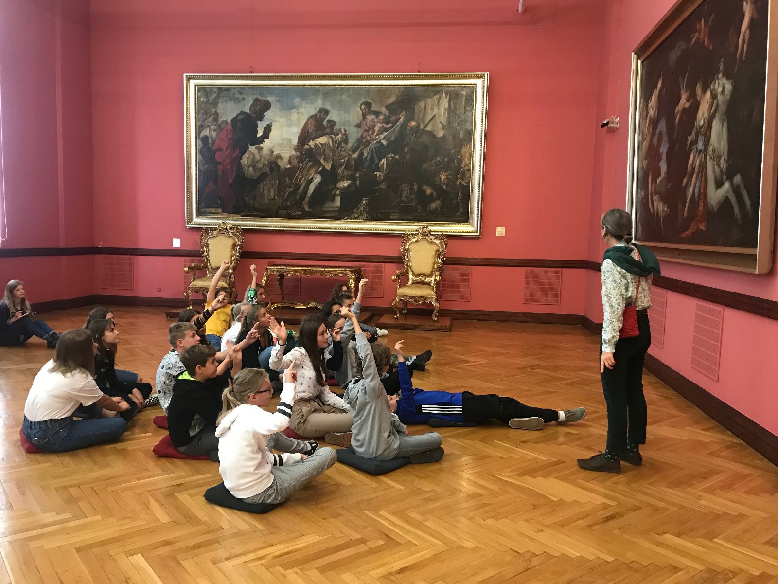 Na zdjęciu zajęcia muzealne dla dzieci.