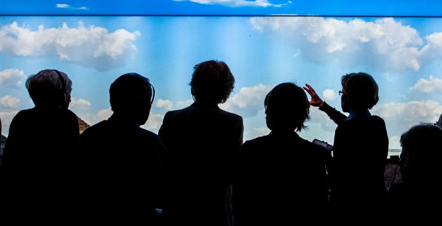 Na zdjęciu uczestnicy wycieczki podczas zwiedzania.