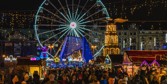 Zdjęcie Betlejem Poznańskiego na placu Wolności