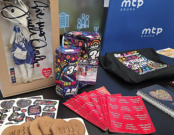 Zdjęcie niektórych rzeczy wystawionych na aukcje WOŚP