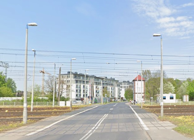 Zdjęcie przejazdu kolejowego w ciągu ul. Krańcowej