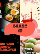 Zdjęcia azjatyckiego jedzenia, informacje o targach związanych z jedzeniem, winem, trunkami rzemieślniczymi i jedzeniem.