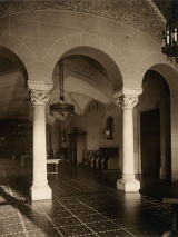 Na zdjęciu archiwalne zdjęcie wnętrza Zamku.