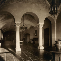 Na zdjęciu archiwalne zdjęcie wnętrza Zamku.