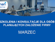 Marcowe szkolenia dla osób planujących założenie firmy