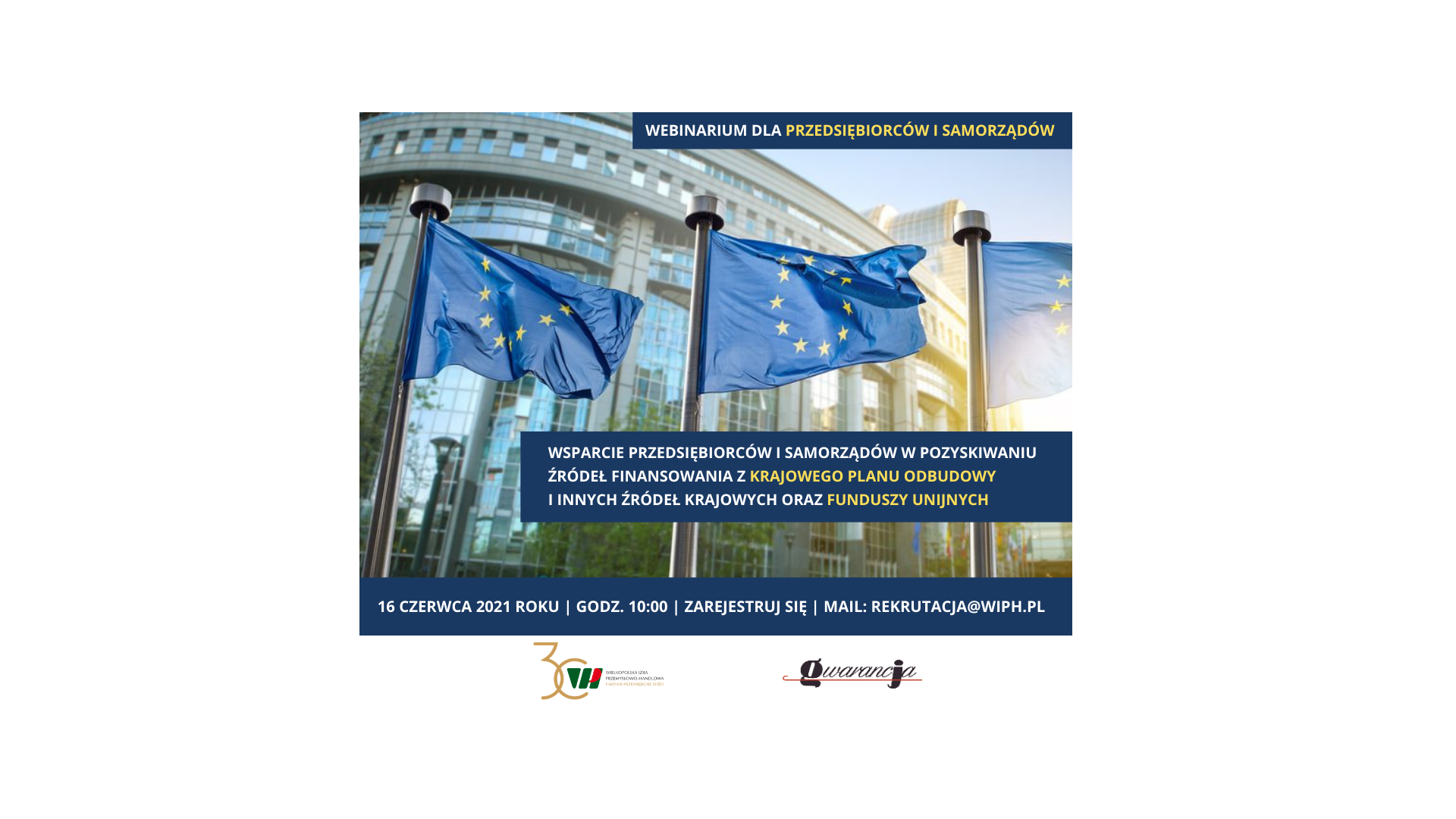 Wsparcie przedsiębiorców i samorządów w pozyskiwaniu źródeł finansowania z Krajowego Planu Odbudowy i innych źródeł krajowych oraz funduszy unijnych - grafika artykułu