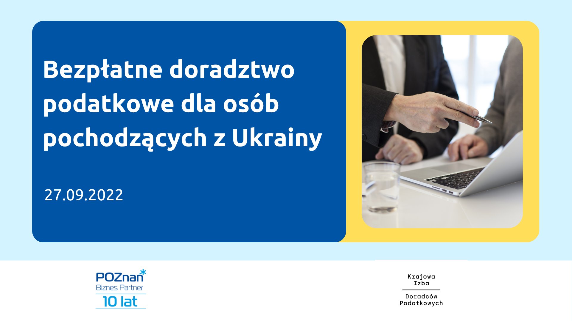 Bezpłatne doradztwo podatkowe dla osób pochodzących z Ukrainy - grafika artykułu