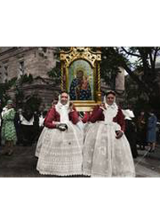 Bamberki z feretronem, Poznań, ok. 1928, Fotografia po koloryzacji, fot. www.mnp.art.pl