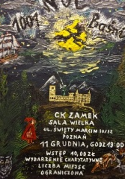 Baner z malunkiem CK Zamek i informacjami o wydarzeniu.