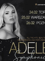 Baner promujący wydarzenie. Nazwa wydarzenia i zdjęcie artystki.