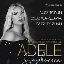 Baner promujący wydarzenie. Nazwa wydarzenia i zdjęcie artystki.