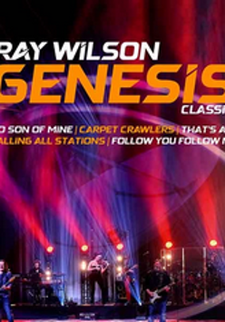 Baner z nazwą wydarzenia, zdjęcia osób artystycznych w sytuacjach scenicznych.