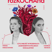 Baner z nazwą wydarzenia i datą. Zdjęcie osób artystycznych.