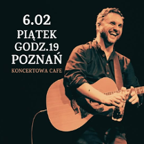 Baner promujący wydarzenie. Nazwa wydarzeania i zdjęcie osoby artystycznej.