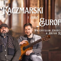 Baner promujący wydarzenie. Nazwa wydarzeania i zdjęcie osób artystycznych.