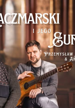 Baner promujący wydarzenie. Nazwa wydarzeania i zdjęcie osób artystycznych.