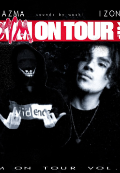 Baner promujący wydarzenie. Nazwa wydarzeania i zdjęcie osób artystycznych.