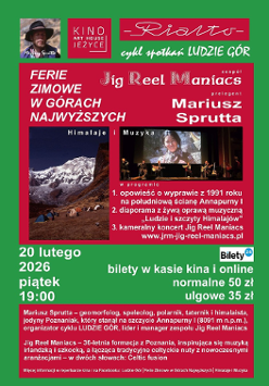 Baner promujący wydarzenie. Nazwa wydarzeania i zdjęcie osób artystycznych.