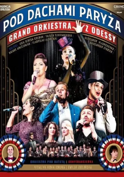 Baner promujący wydarzenie. Nazwa wydarzeania i zdjęcie osób artystycznych.