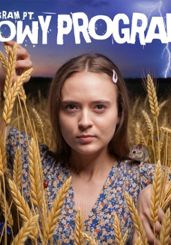 Baner promujący wydarzenie. Nazwa wydarzeania i zdjęcie osoby artystycznej.