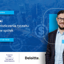 Grafika promocyjna szkolenia. W tle widać panoramę miasta.