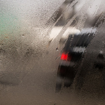 fotografia zaparowanej szyby