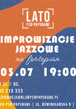 Grafika, kolorowe falujące tło a na niej napisy, które informują o wydarzeniu.