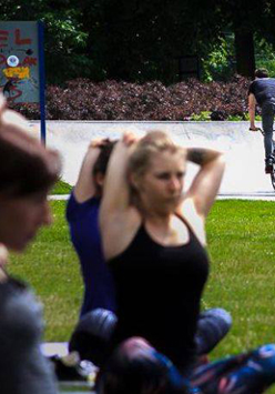 Joga w parku