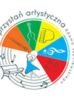 Logo: koło podzielone na kolorowe części