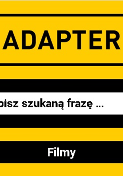 Logo: na żółtym tle, czarny napis: ADAPTER