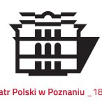 Na białym tle czarne logo Teatru Polskiego w Poznaniu.