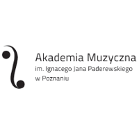 Na białym tle logo Akademii Muzycznej.