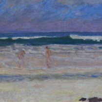 P. Bonnard, Plaża z kąpiącymi się, lata 30.-40. XX w.