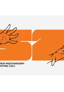 Dłonie na tle pomarańczowego napisu (liczba 52)