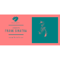 Na różowym tle zielone napisy po lewej a po prawej Na zielonym tle Frank Sinatra.