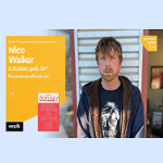 Nico Walker na zdjęciu, po lewej informacje o wydarzeniu.