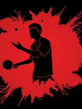 tenis stołowy - grafika